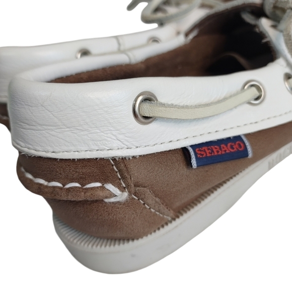 Sebago Docksides Women's Leather Slip-on Lofer Shoes Size 5 - Picture 8 of 10